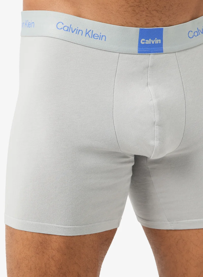 CALVIN KLEIN 3 Pack Boxer Briefs - Icon Logo Graphic